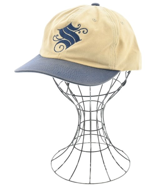 STUSSY ステューシーキャップ メンズ - ベージュx紺【中古】【古着】