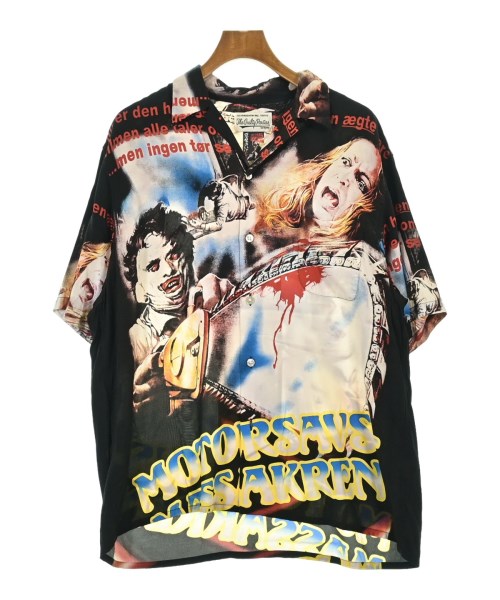 WACKO MARIA ワコマリア カジュアルシャツ メンズ XL 黒x白x赤等(総柄) 【中古】【古着】