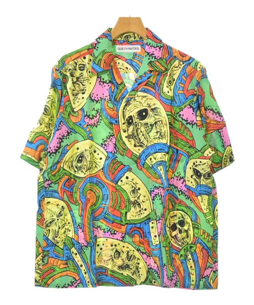 WACKO MARIA ワコマリア カジュアルシャツ メンズ L 緑x黄x青等(総柄) 【中古】【古着】