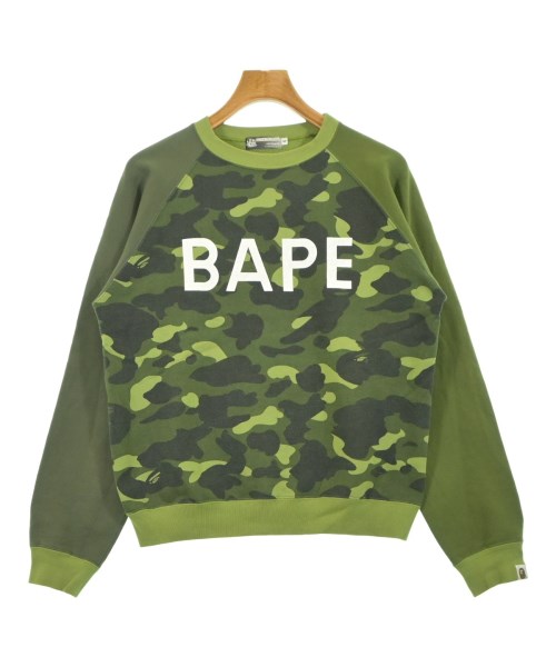 A BATHING APE アベイシングエイプスウェット メンズ S 緑系x黒(変装)【中古】【古着】