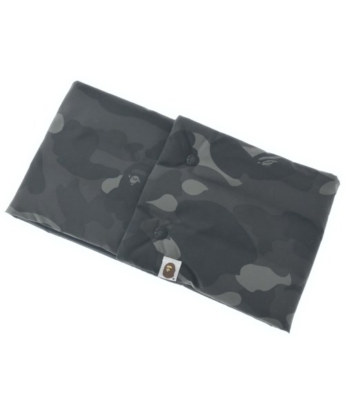 A BATHING APE アベイシングエイプ ストール メンズ - 黒xグレー(迷彩) 【中古】【古着】