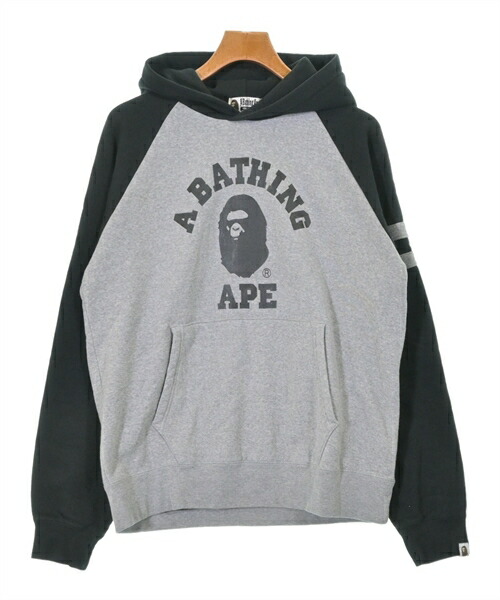 A BATHING APE アベイシングエイプ スウェット メンズ L グレーx黒 【中古】【古着】