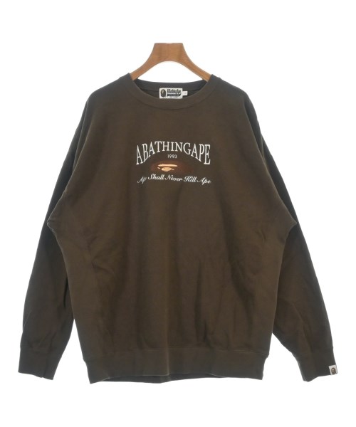 A BATHING APE アベイシングエイプスウェット レディース S 茶【中古】【古着】