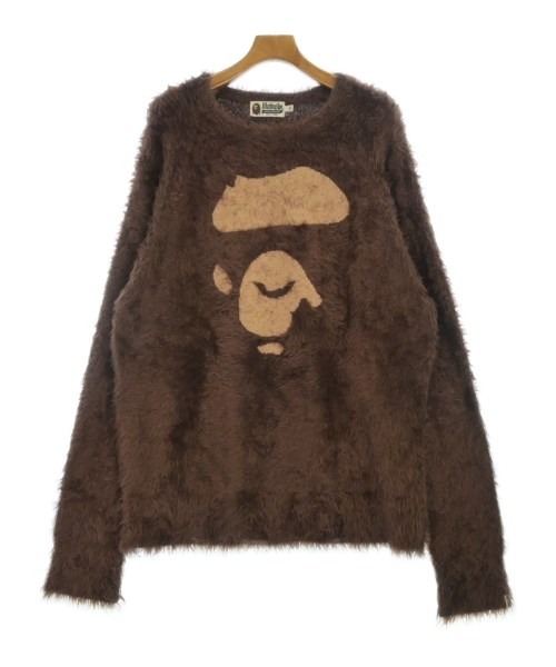 A BATHING APE アベイシングエイプニット・セーター メンズ XL 茶【中古】【古着】