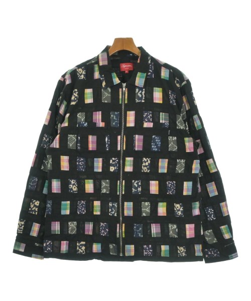 Supreme シュプリームブルゾン（その他） メンズ XL 黒xピンクx紺等(総柄)【中古】【古着】