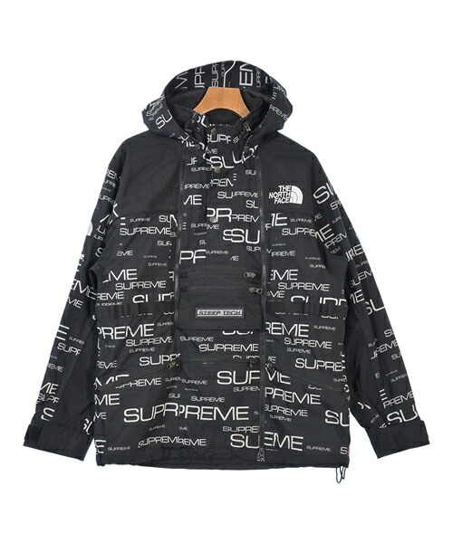 Supreme シュプリームブルゾン（余分の物） メンズ L 黒x白(総柄)【中古】【古着】