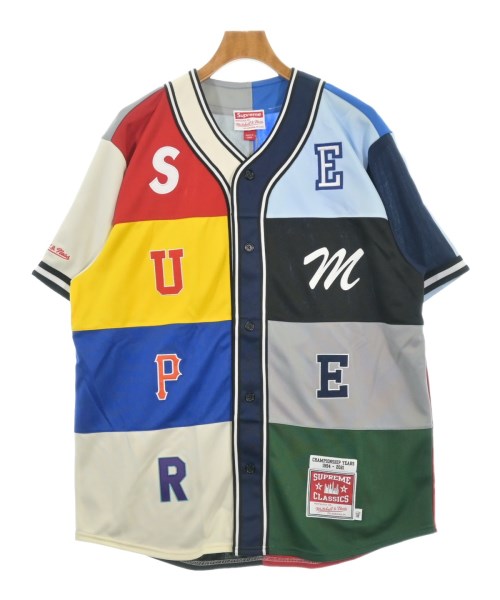 Supreme シュプリーム カジュアルシャツ メンズ L グレーx青x紺等 【中古】【古着】
