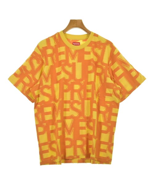 Supreme シュプリームプルオーバー・カットソー メンズ L 黄xオレンジ色(総柄)【中古】【古着】