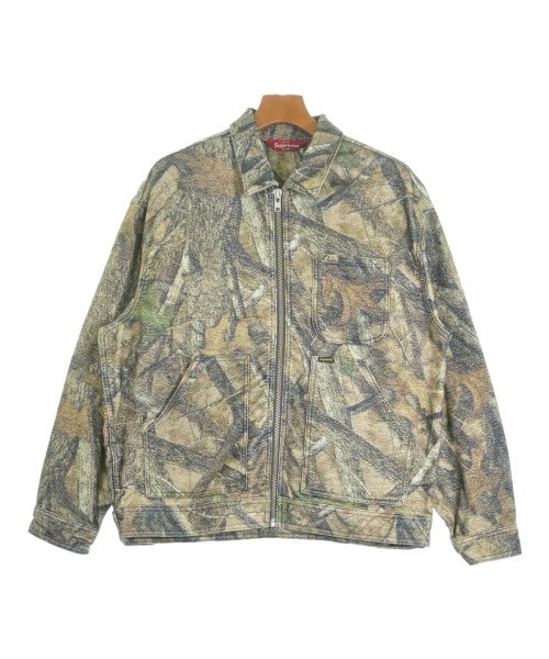 Supreme シュプリーム ブルゾン（その他） メンズ M 緑x紺xベージュ等(総柄) 【中古】【古着】