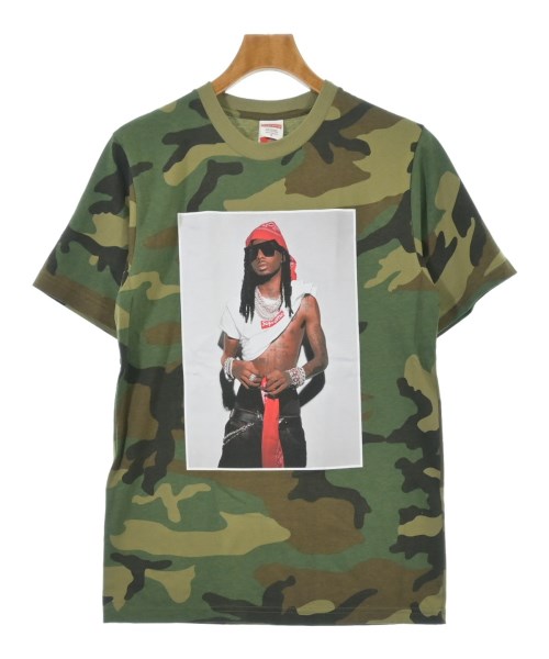 Supreme シュプリームプルオーバー・カットソー メンズ S 緑x茶x黒(変装)【中古】【古着】