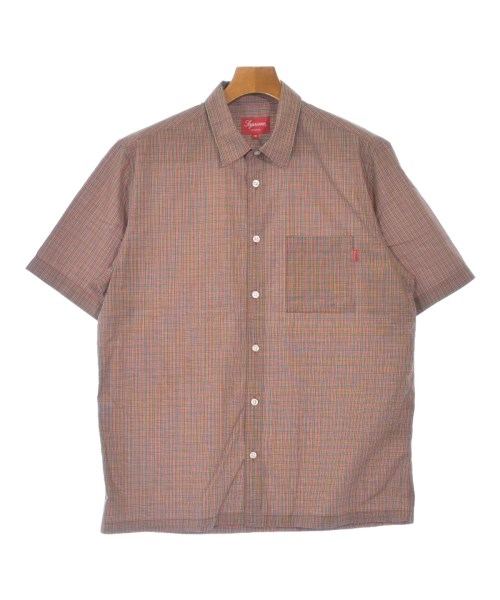 Supreme シュプリーム カジュアルシャツ メンズ M 赤x緑x白等(チェック) 【中古】【古着】