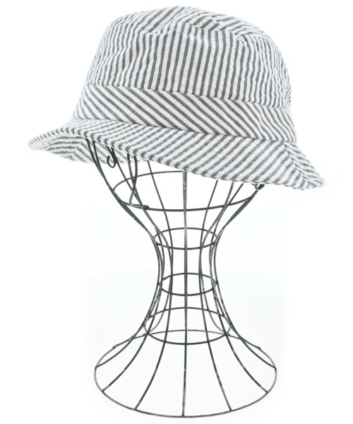 Supreme シュプリームハット メンズ S/M 白xグレー(レジメンタル)【中古】【古着】｜RAGTAG（ブランド古着のラグタグ） 11,715円