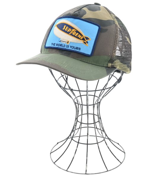 Supreme シュプリームキャップ メンズ - カーキ(迷彩)【中古】【古着】