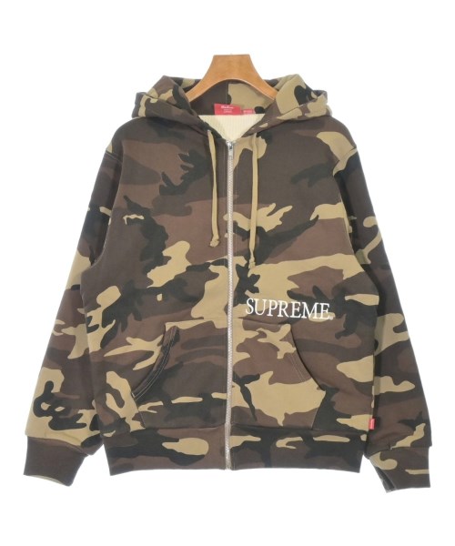 Supreme シュプリームパーカー メンズ M 茶xベージュx黒(変装)【中古】【古着】 トップス-パーカー