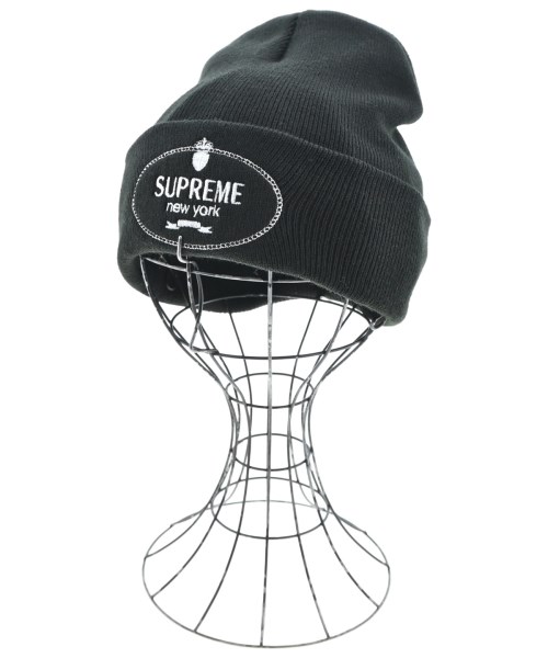 Supreme シュプリームニットキャップ・ビーニー メンズ 58珊 黒【中古】【古着】