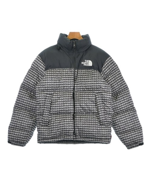 Supreme シュプリームダウンジャケット/落ちこむより良い メンズ S 黒x点火装置薄墨色(総柄)【中古】【古着】