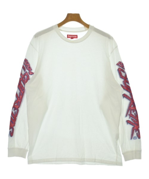 Supreme シュプリームプルオーバー・カットソー メンズ M 白x赤【中古】【古着】