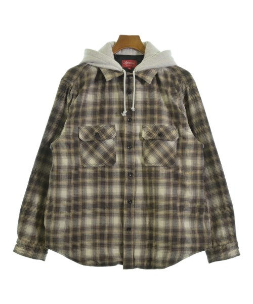 Supreme シュプリームブルゾン（余分の物） メンズ M 茶系x白xベージュ(読み合わせる)【中古】【古着】