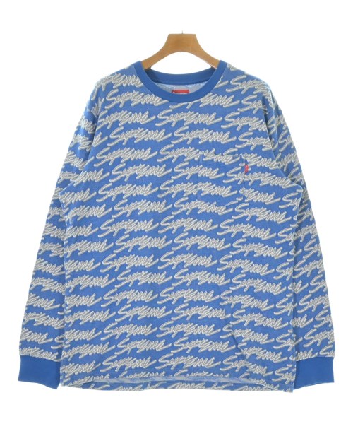 Supreme シュプリームスウェット メンズ L 青xグレーx白(総柄)【中古】【古着】｜RAGTAG（ブランド古着のラグタグ）