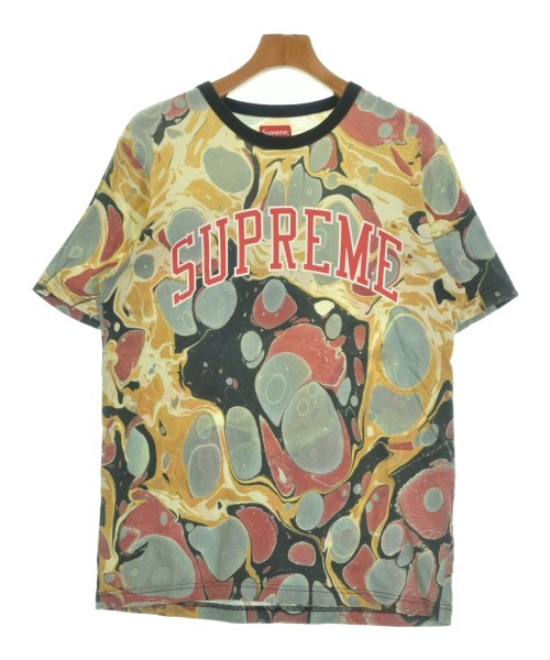Supreme シュプリームティーシャツ・カットソー メンズ S ベージュx黄x薄墨色等(総柄)【中古】【古着】 Tシャツ・カットソー-メンズファッション-トップス