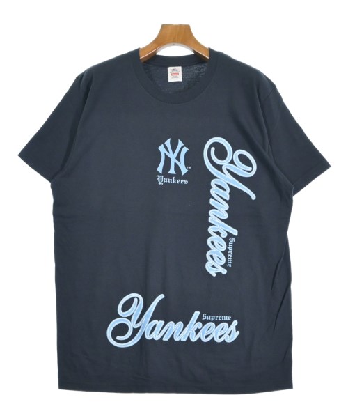 Supreme シュプリームティーシャツ・カットソー メンズ L 紺【中古】【古着】 トップス-メンズファッション-Tシャツ・カットソー