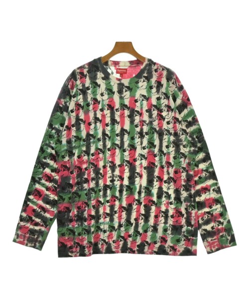 Supreme シュプリームプルオーバー・カットソー メンズ XL 白x緑xサクラ色(総柄)【中古】【古着】