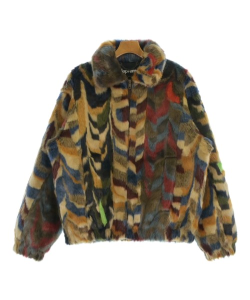 Supreme シュプリーム ブルゾン（その他） メンズ L ベージュxグレーx紺等(総柄) 【中古】【古着】