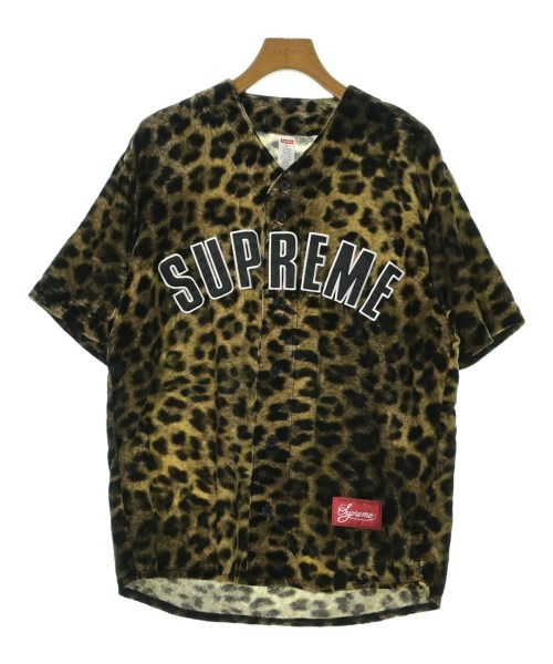 Supreme シュプリームカジュアルシャツ メンズ M 茶系x黒(総柄)【中古】【古着】