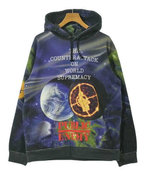 Supreme シュプリームパーカー メンズ L 紫x黒x緑等(総柄)【中古】【古着】