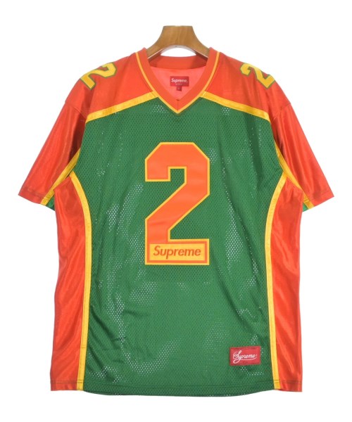 Supreme シュプリームプルオーバー・カットソー メンズ L 緑xオレンジ色【中古】【古着】