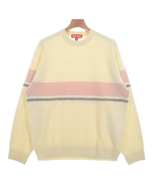Supreme シュプリームニット・セーター メンズ M アイボリー系xピンクxグレー【中古】【古着】|RAGTAG(ブランド古着のラグタグ)