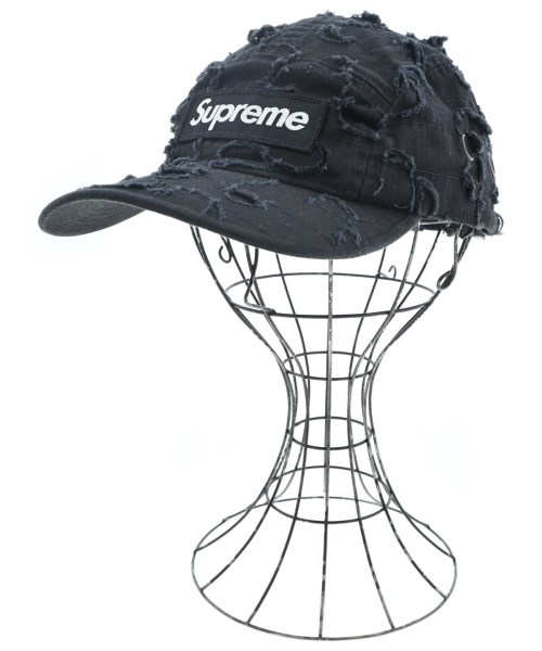 Supreme シュプリーム キャップ メンズ - 黒 【中古】【古着】
