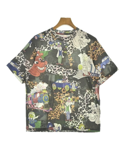 Supreme シュプリーム Tシャツ・カットソー メンズ S 黒系x白x茶系等(総柄) 【中古】【古着】