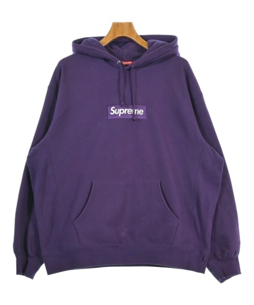 Supreme シュプリーム パーカー メンズ L 紫 【中古】【古着】