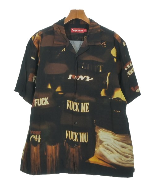 Supreme シュプリームカジュアルシャツ メンズ L 茶x黒【中古】【古着】｜RAGTAG（ブランド古着のラグタグ）