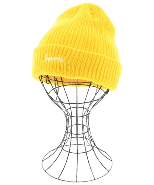 Supreme シュプリームニットキャップ・ビーニー メンズ - 黄【中古】【古着】