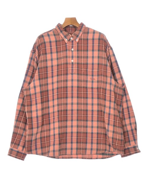 Supreme シュプリーム カジュアルシャツ メンズ XL オレンジ系x緑x青等(チェック) 【中古】【古着】