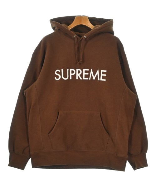 Supreme シュプリームパーカー メンズ L 茶【中古】【古着】