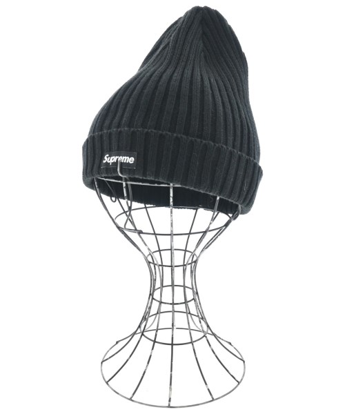 Supreme シュプリームニットキャップ・ビーニー メンズ - 黒【中古】【古着】
