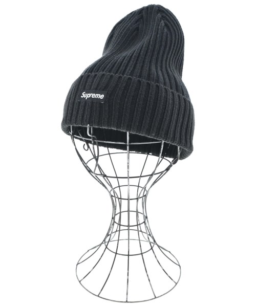 Supreme シュプリームニットキャップ・ビーニー メンズ - 黒【中古】【古着】