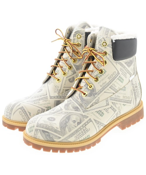Supreme シュプリームブーツ メンズ 27糎 象牙色x薄墨色(総柄)【中古】【古着】