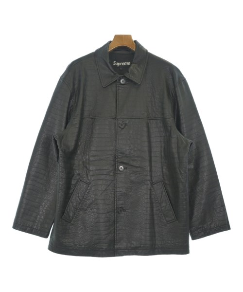 Supreme シュプリームステンカラーコート メンズ L 黒【中古】【古着】