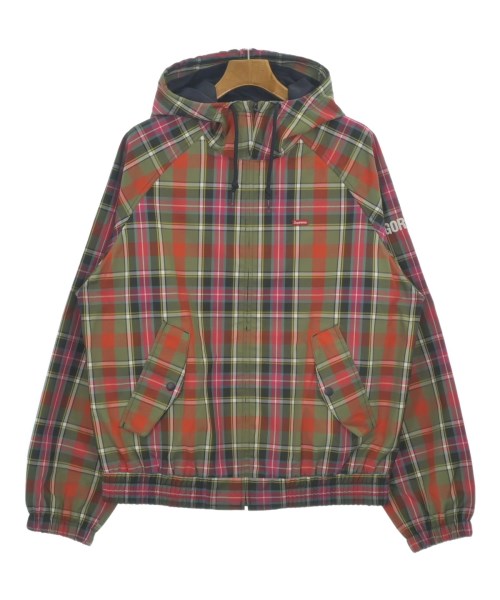 Supreme シュプリームブルゾン（余分の物） メンズ L カーキxさくら色x赤等(照合のしるし)【中古】【古着】