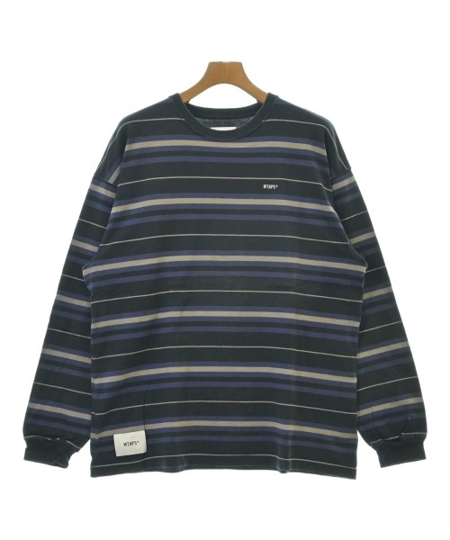 WTAPS ダブルタップスプルオーバー・カットソー メンズ 2(M位) 紺x紫xベージュ系(間借り人)【中古】【古着】