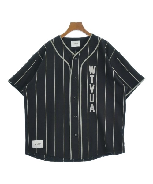 WTAPS ダブルタップス カジュアルシャツ メンズ 3(L位) 紺xグレー(ストライプ) 【中古】【古着】