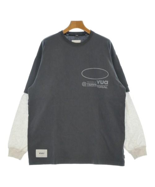 WTAPS ダブルタップスティーシャツ・カットソー メンズ 3(XL位) 薄墨色x白【中古】【古着】