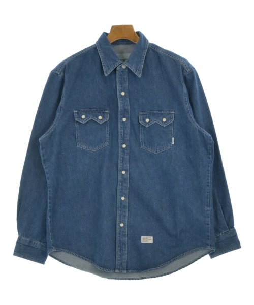 WTAPS ダブルタップスカジュアルシャツ メンズ 01(S位) 青(ジーンズ)【中古】【古着】
