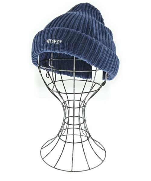 WTAPS ダブルタップスニットキャップ・ビーニー メンズ - 紺【中古】【古着】