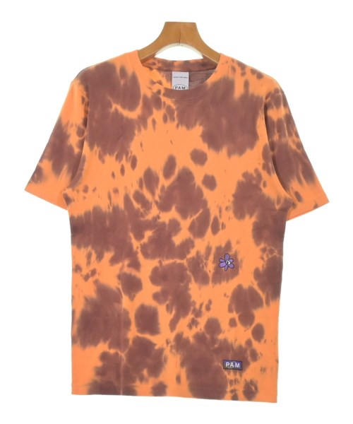 PAM パム Tシャツ・カットソー メンズ S オレンジx茶(タイダイ) 【中古】【古着】