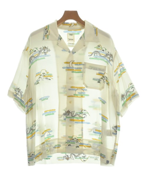 visvim ヴィズヴィム カジュアルシャツ メンズ 2(M位) アイボリーx水色x黄等(総柄) 【中古】【古着】